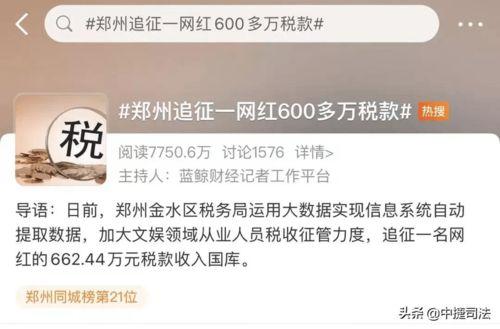 金税四明星网红补税